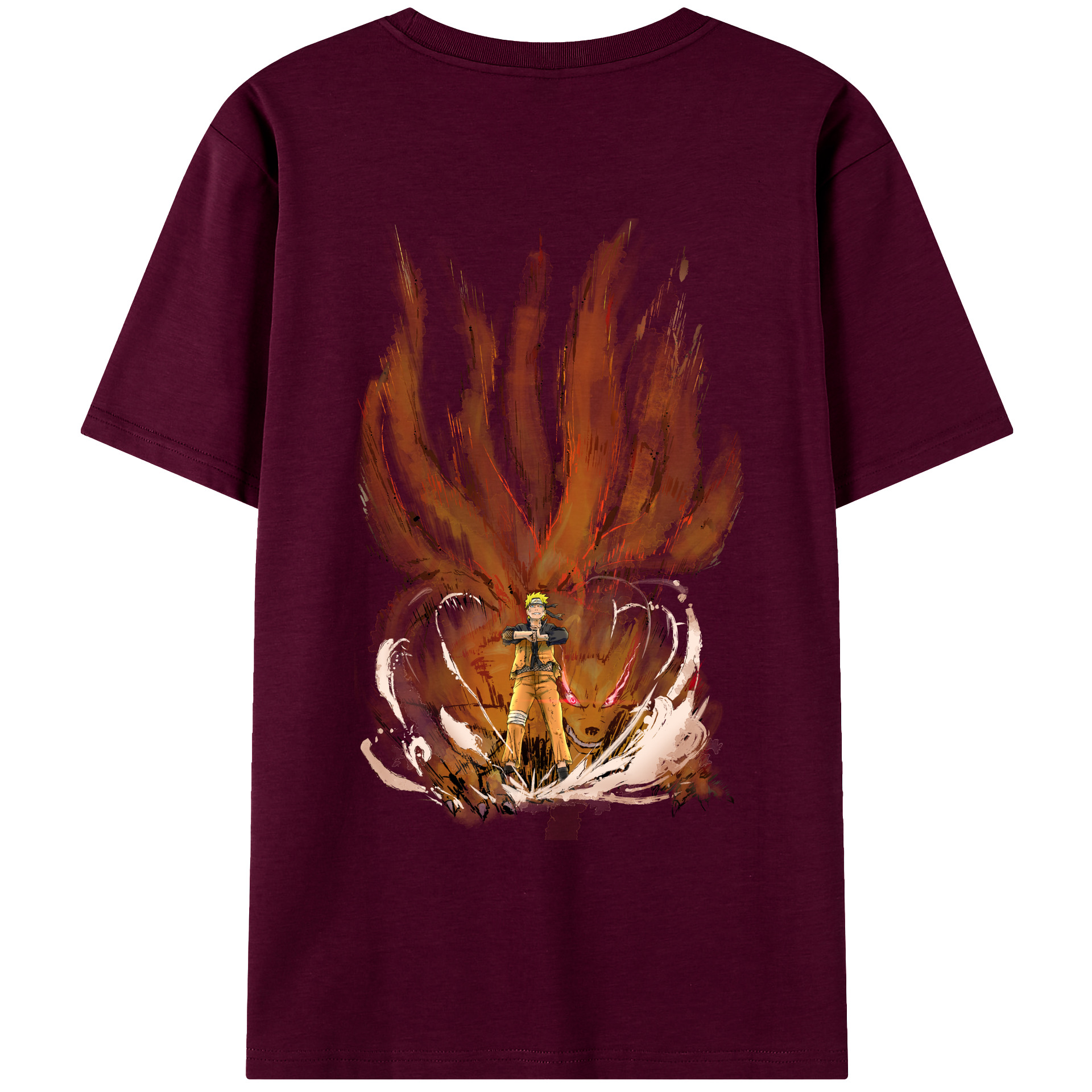 （画像用） NARUTO -ナルト- うずまき ナルト Uzumaki Naruto レディース半袖Tシャツ(バックプリント)